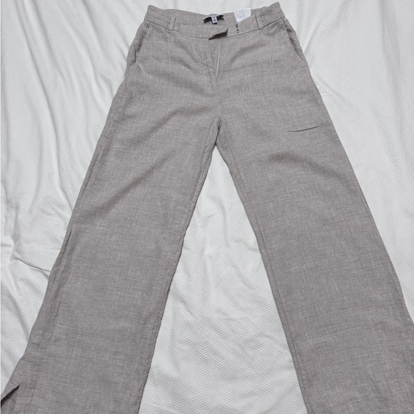 & Other Stories Sand Color LINEN Pants in sz 4 - Picture 1 of 9